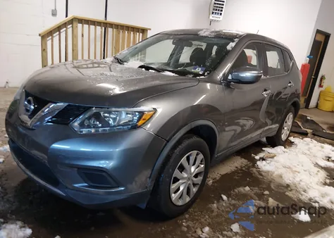 2015 Nissan Rogue S из США, поврежденный, VIN KNMAT2MV7FP544654